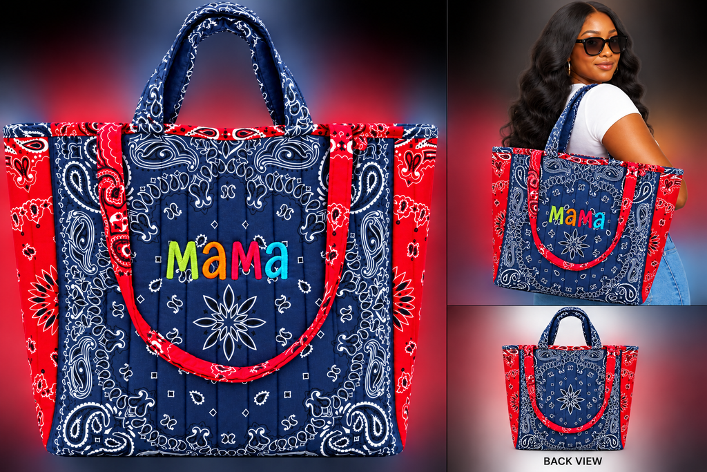 Custom Bandana Tote Bag- Medium