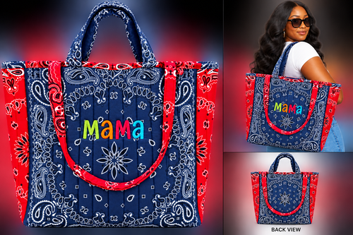 Custom Bandana Tote Bag- Medium