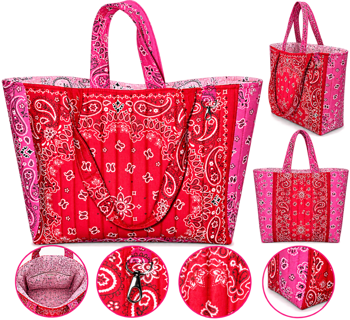 Custom Bandana Tote Bag- Large